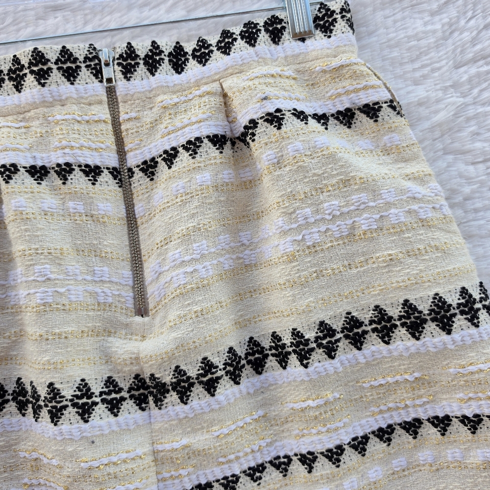 Anthropologie Nomad by Morgan Carper Goldflec Jacquard Mini Skirt - Picture 7 of 8